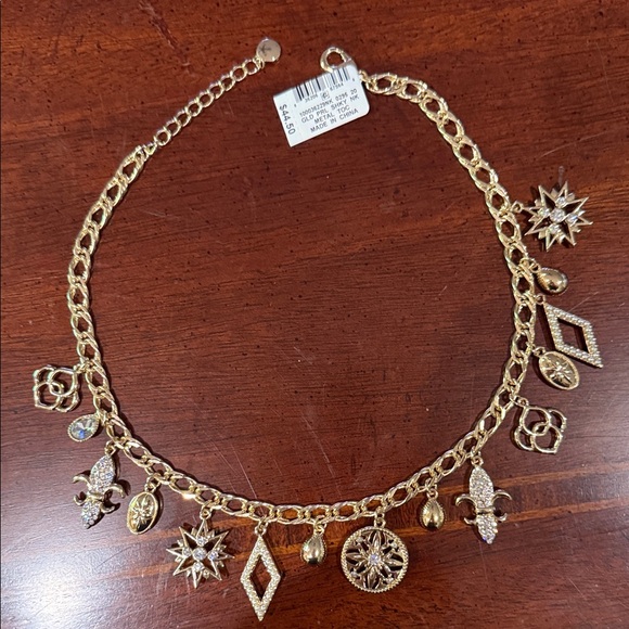 Charter Club Gold Charm Necklace - Picture 1 of 6